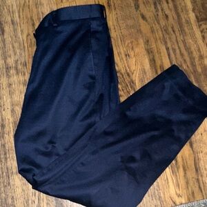D'Urban Elegant Men's Navy Tailored Suit Trousers